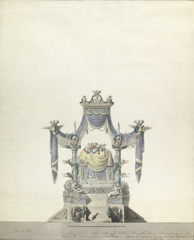 俄罗斯女皇凯瑟琳大帝的护身符 正面立面，1796年。 作者 文森佐·布伦纳（Vincenzo Brenna）