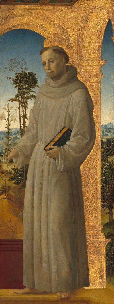 帕多瓦的圣安东尼，约 1495-1500 年（油画（？） 作者 Vincenzo Foppa