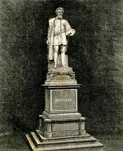 安东尼奥-阿莱格里-达-科雷焦纪念碑，文森佐-维拉（1820-1891 年）作品，意大利艾米利亚-罗马涅，科雷焦 作者 文森佐·维拉（Vincenzo Vela）