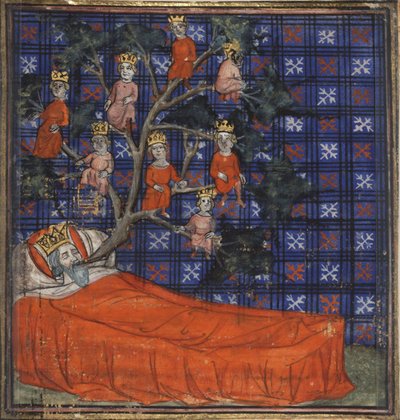 吉亚特·德·穆兰斯（Giart des Moulins）的圣经历史记录中的耶西树（1400-1415） 作者 维吉尔大师