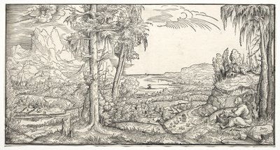 圣约翰在帕特莫斯岛，约1545-55。 作者 维吉留斯·索利斯