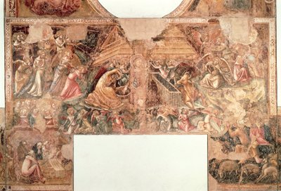 耶稣诞生场景，博洛尼亚，Vitale da Bologna（新鲜） 作者 维塔莱·达·博洛尼亚