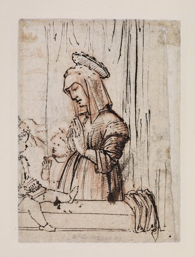 1480年代末-1490年代初，圣母与圣约翰一起崇拜婴儿基督 作者 维托雷·卡尔帕乔
