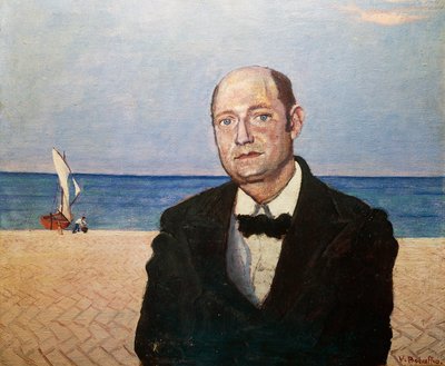 翁贝托-萨巴（Umberto Poli的笔名）的画像 作者 维托里奥·博拉菲奥