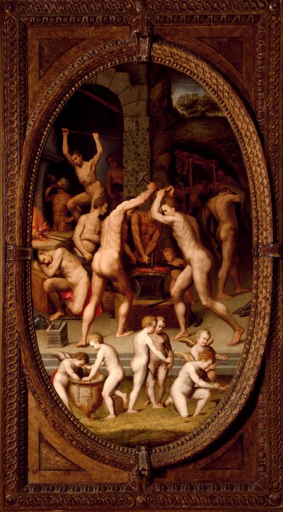 火神的熔炉（绘画 作者 维托里奥·卡西尼（Vittorio Casini）