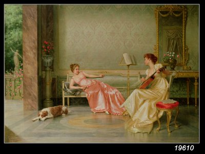 音乐插曲（布面油画） 作者 维托里奥·雷吉亚尼（Vittorio Reggianini）