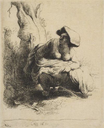 A Woman Making Water, late 18thearly 19th century., late 18thearly 19th century. 作者 天才天龙