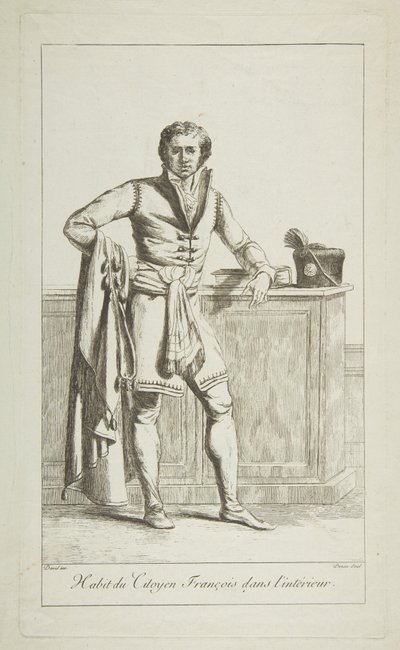 法国公民内部服饰，1794年。 作者 天才天龙