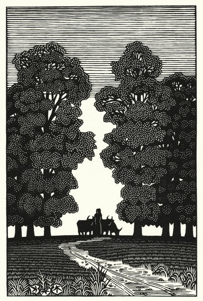Illustration for Tess Of The DUrbervilles by Thomas Hardy (engraving) 作者 薇薇安·格里布尔