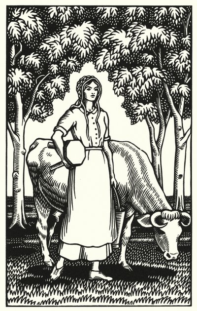 Illustration for Tess Of The DUrbervilles by Thomas Hardy (engraving) 作者 薇薇安·格里布尔