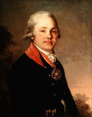 亚历山大-德米特里耶维奇-阿尔谢尼耶夫（1766-1823）的画像 作者 弗拉基米尔·卢基希·波罗维科夫斯基