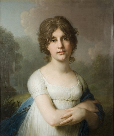 Yekaterina Gavriilovna Gagarina伯爵夫人的肖像1783-1861年，1801年 作者 弗拉基米尔·卢基希·波罗维科夫斯基
