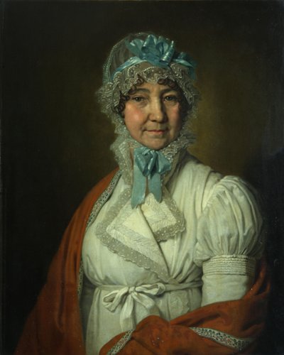 纳德日达（Nadezhda Ivanovna Dubovitskaya）的肖像，1809年 作者 弗拉基米尔·卢基希·波罗维科夫斯基