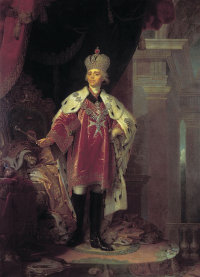 保罗一世的肖像，1800 作者 Vladimir Lukich Borovikovsky