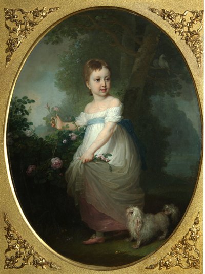 叶琳娜·纳里什基纳（Yelena Naryshkina）小时候的肖像，1790年代初 作者 弗拉基米尔·卢基希·波罗维科夫斯基