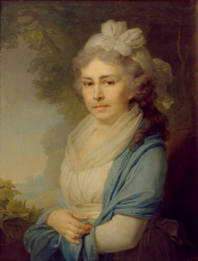 耶利扎维塔·伊万诺夫娜·内克柳杜娃（Yelizaveta Ivanovna Neklyudova）肖像1773-1796，内瓦·勒瓦绍娃（néeLevashova），1798年 作者 弗拉基米尔·卢基希·波罗维科夫斯基