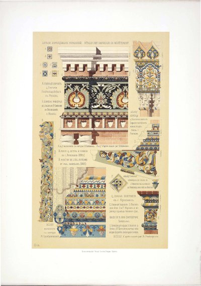 古老的俄罗斯装饰瓷砖，1895-1898年 作者 弗拉基米尔·瓦西里耶维奇·苏斯洛夫