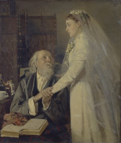 婚礼前。告别，1894年 作者 弗拉基米尔·叶戈罗维奇·马科夫斯基