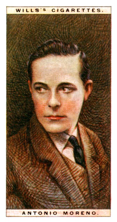 安东尼奥·莫雷诺（Antonio Moreno）1887-1967年，西班牙演员，1928年。 作者 WD和HO遗嘱