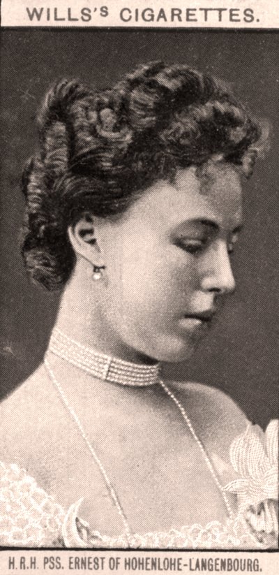 HRH，PSS。霍恩洛厄-朗根堡的欧内斯特（Ernest），1908年。 作者 WD和HO遗嘱