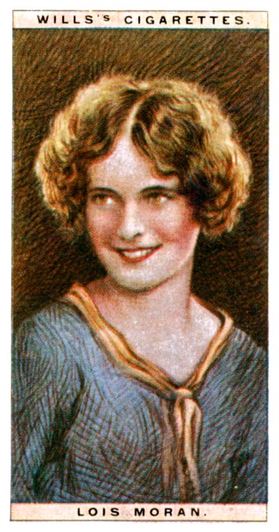 路易斯·莫兰（Lois Moran）1909-1990年，美国女演员，1928年。 作者 WD和HO遗嘱