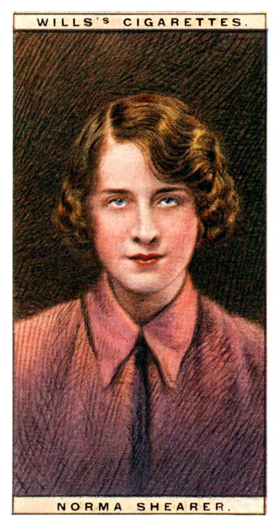 诺玛·希勒（Norma Shearer）1902-1983年，加拿大奥斯卡最佳女主角，1928年。 作者 WD和HO遗嘱