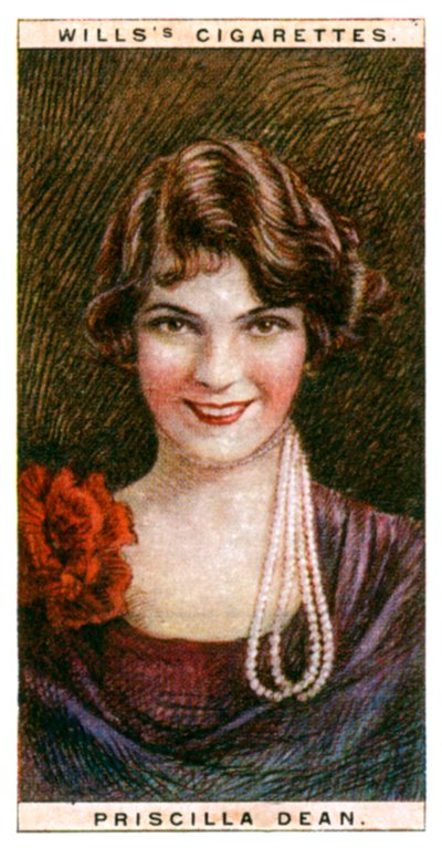 普里西拉·迪安（Priscilla Dean）1896-1987年，美国，1928年。 作者 WD和HO遗嘱