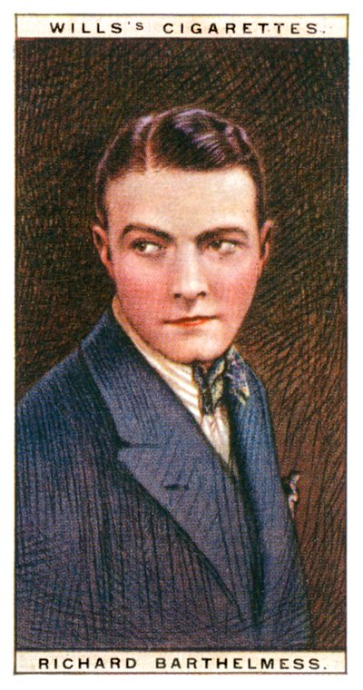 理查德·巴特麦斯（Richard Barthelmess），1895-1963年，美国电影明星，1928年。 作者 WD和HO遗嘱