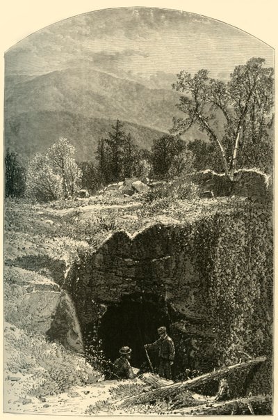 自然桥，北亚当斯"，1874年。 作者 WH莫尔斯