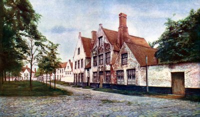 Beguinage of the Vineyard，比利时布鲁日，约1924年。 作者 WH史密斯