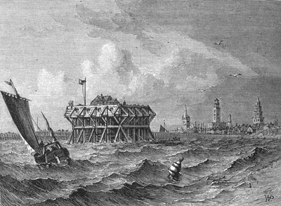 从海上看加莱》，约1880年 作者 可湿性粉剂