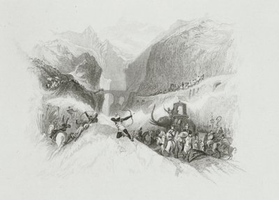 汉尼拔（247-183 BC）穿越阿尔卑斯山 作者 史密斯