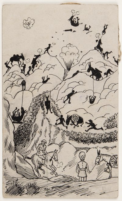 “巴尔干地区的山地电池特技” 作者 道森