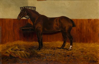 马厩里的老科布》，约 1839-98 年（木板油画） 作者 WF阿迪