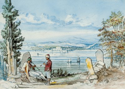 达达尼尔山脉风景，1869年 作者 WH扳手