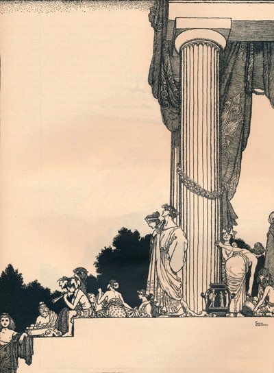 《仲夏夜之梦》，第1幕，场景1，1914年 作者 威廉·希思·罗宾逊