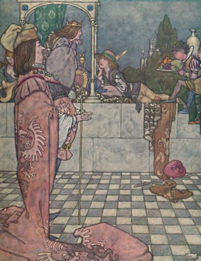 他说，他没有来向她求爱，c1930 作者 威廉·希思·罗宾逊