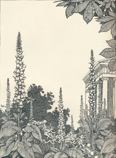 图为《仲夏夜之梦》，1914年，1925年。 作者 威廉·希思·罗宾逊