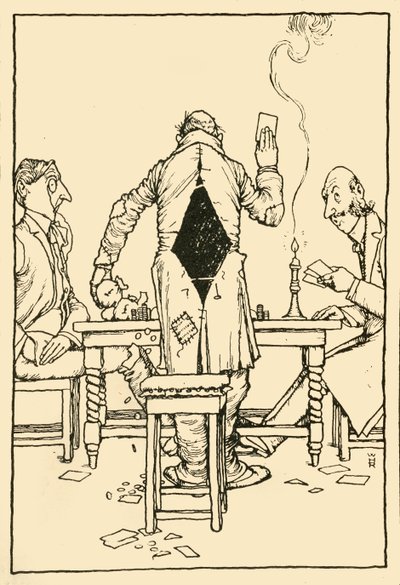 钻石王牌上的Wininng卡，1910年。 作者 威廉·希思·罗宾逊