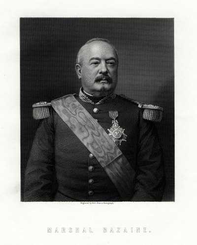 阿基里·弗朗索瓦·巴赞（Achille Francois Bazaine），法国元帅，十九世纪。 作者 霍尔