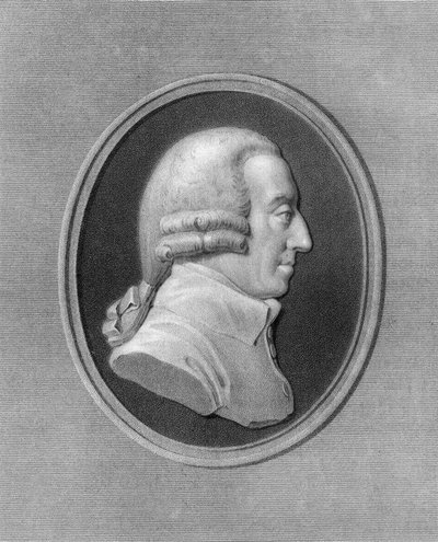 亚当·史密斯（Adam Smith），18世纪的苏格兰哲学家和经济学家，1836年。 作者 霍尔