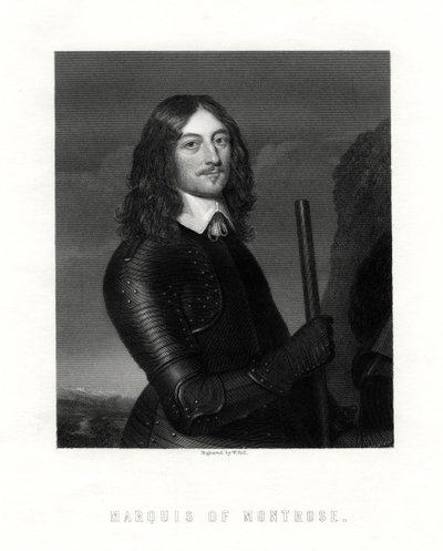 詹姆斯·格雷厄姆（James Graham），蒙特罗斯第一侯爵，苏格兰贵族和士兵，十九世纪 作者 霍尔