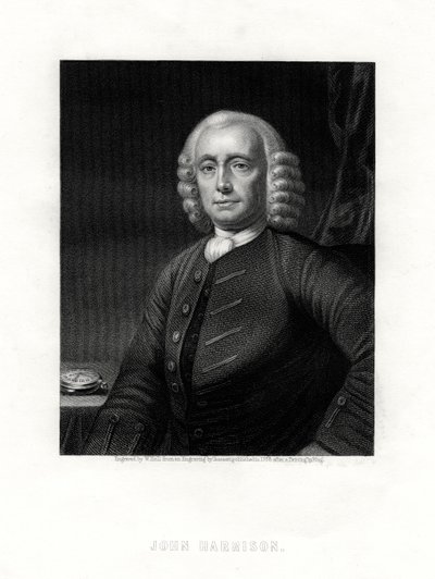 约翰·哈里森（John Harrison），英国时钟制造商，十九世纪。 作者 霍尔