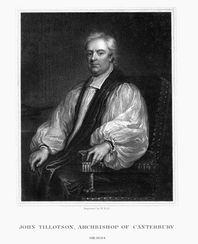 约翰·蒂罗森（John Tillotson），坎特伯雷大主教，1832年。 作者 霍尔
