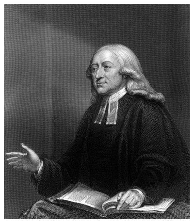 约翰·卫斯理（John Wesley），十八世纪英国非循规蹈矩的传教士。 作者 霍尔