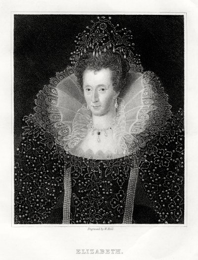 伊丽莎白女王（Queen Elizabeth I），1860年 作者 霍尔