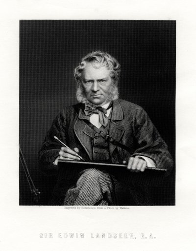 埃德温·亨利·兰德瑟爵士（Edwin Henry Landseer）1802-1873年，英国画家，十九世纪 作者 霍尔