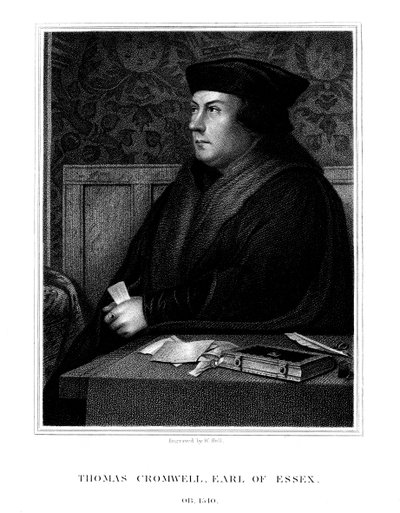 托马斯·克伦威尔（Thomas Cromwell），英国政治家埃塞克斯第一伯爵，1823年。 作者 霍尔