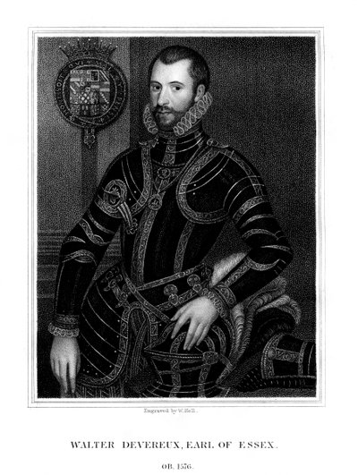 Walter Devereux，英国贵族埃塞克斯第一伯爵，1824年。 作者 霍尔