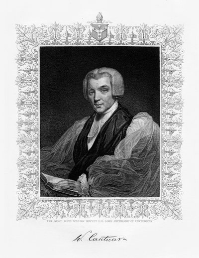威廉·霍利（William Howley），坎特伯雷大主教，十九世纪。 作者 霍尔